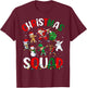 Dabbing Santa Elf Xmas PJs Christmas Girl Youth Boy Kids T-Shirt - T-Shirt | Maroon