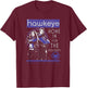 Marvel Hawkeye Hone In For The Holidays Poster T-Shirt - T-Shirt | Maroon