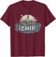 Retro Izmir Landscape Vintage Souvenir T-Shirt - T-Shirt | Maroon