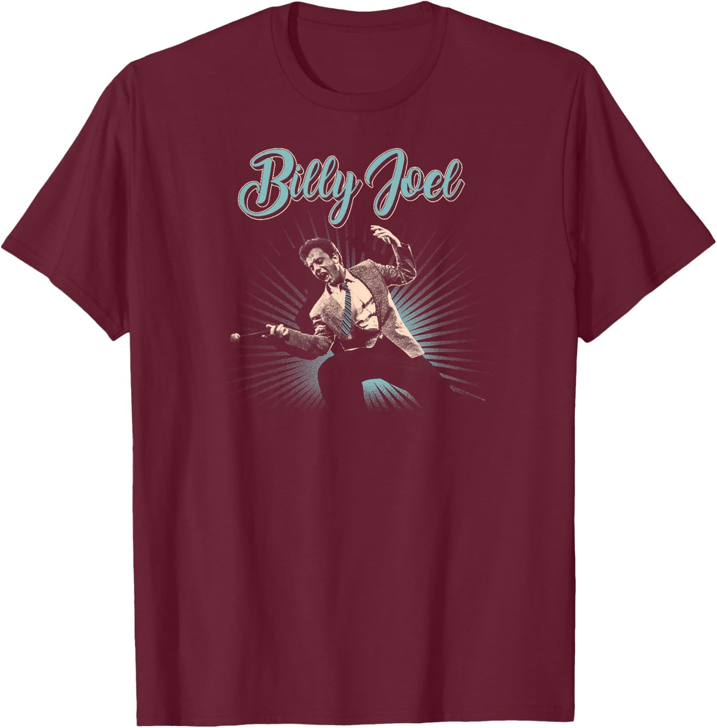 Billy Joel - Dance & Sing T-Shirt - T-Shirt | Maroon
