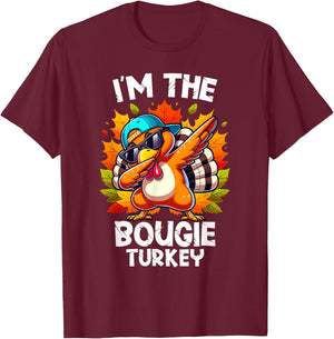 I'm The Bougie Turkey Funny Thanksgiving Matching Family T-Shirt - T-Shirt | Maroon