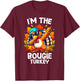 I'm The Bougie Turkey Funny Thanksgiving Matching Family T-Shirt - T-Shirt | Maroon