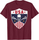 Retro America Lacrosse I Proud USA Lax Player Jersey T-Shirt - T-Shirt | Maroon