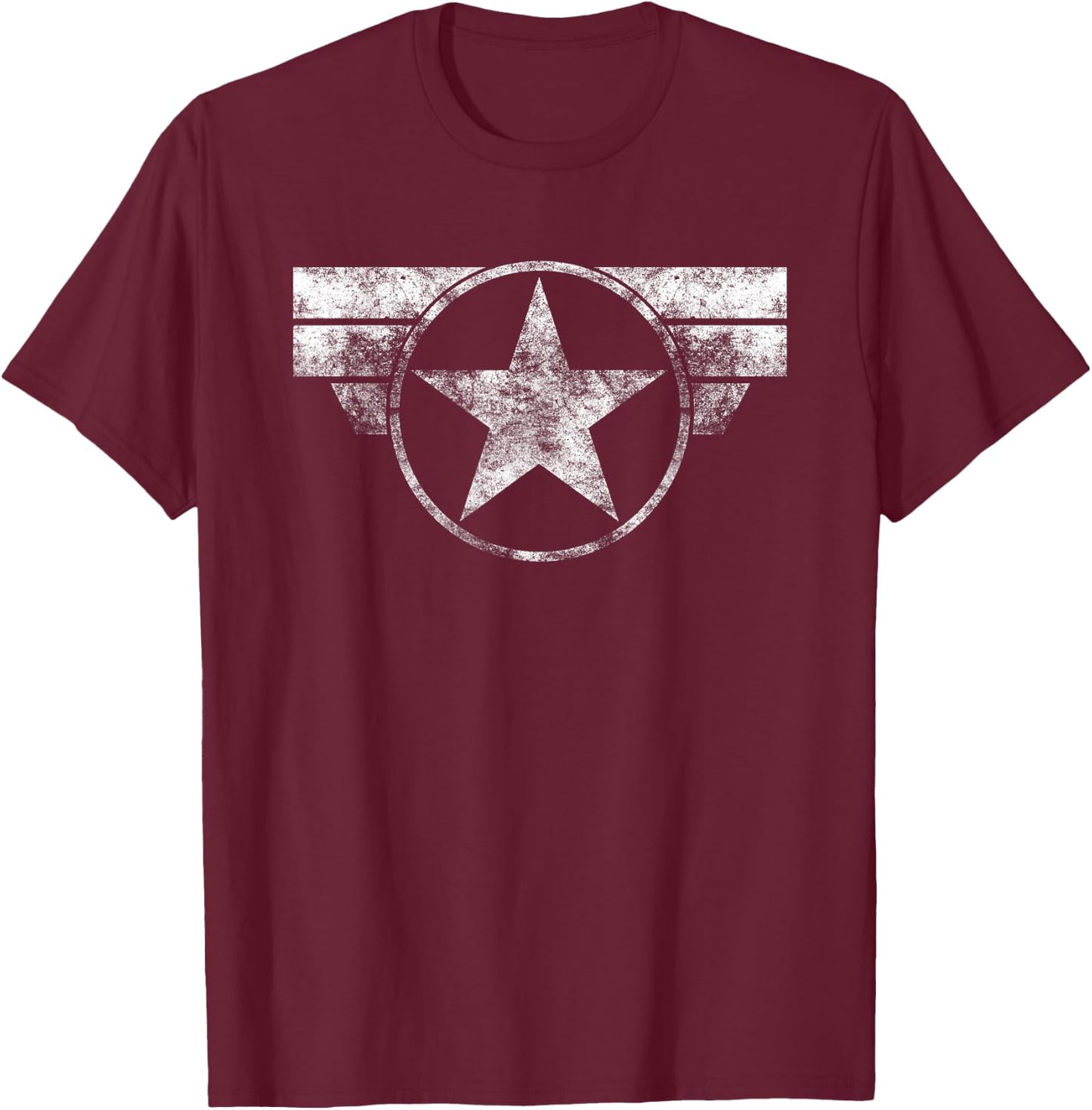 Marvel Captain America Stealth Logo , black, s T-Shirt - T-Shirt | Maroon