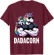 Dadacorn Unicorn Dad Father's Day Daughter T-Shirt - T-Shirt | Maroon