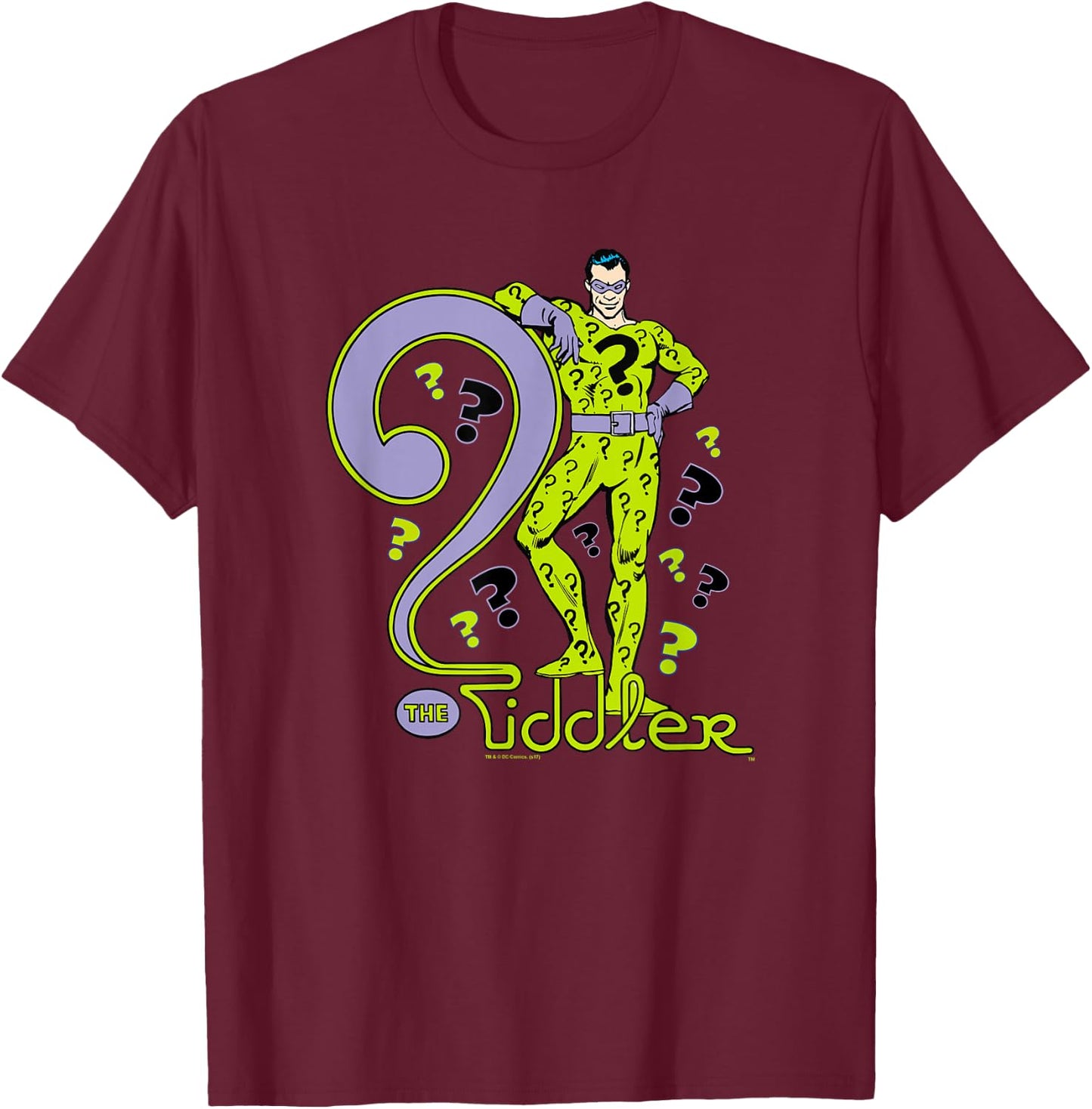 Batman The Riddler T-Shirt - T-Shirt | Maroon