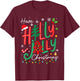 Have A Holly Xmas Jolly Christmas Tree Men Women Kid T-Shirt - T-Shirt | Maroon