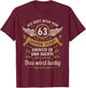 63. Geburtstag als Gott mich vor 63 Jahren schuf T-Shirt - T-Shirt | Maroon