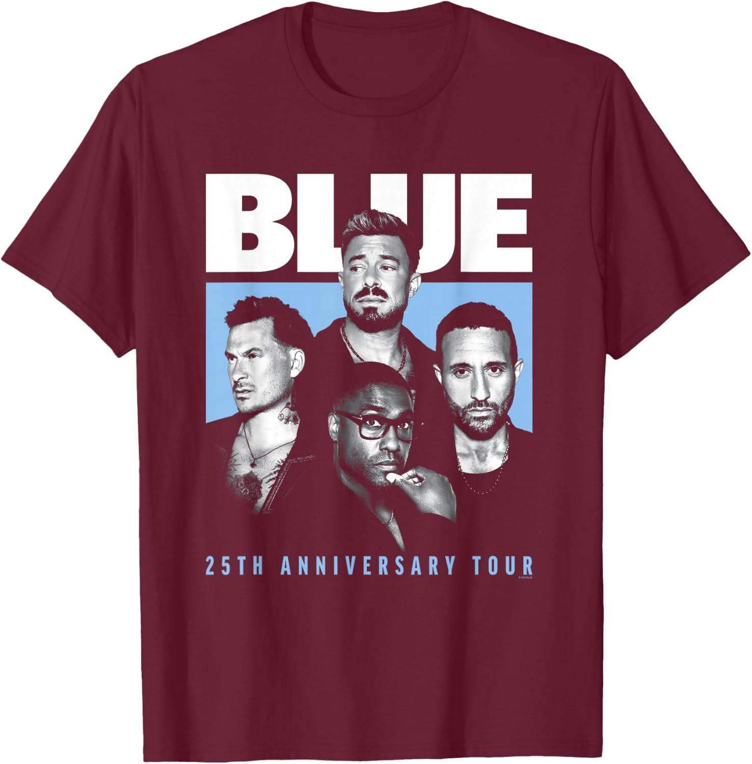 Blue Tour Photo T-Shirt - T-Shirt | Maroon