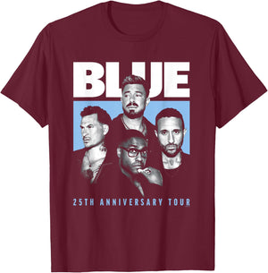 Blue Tour Photo T-Shirt - T-Shirt | Maroon