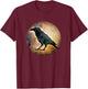 Crow Shirt - I Can Only Offer Love - Crow Raven Moon T-Shirt - T-Shirt | Maroon