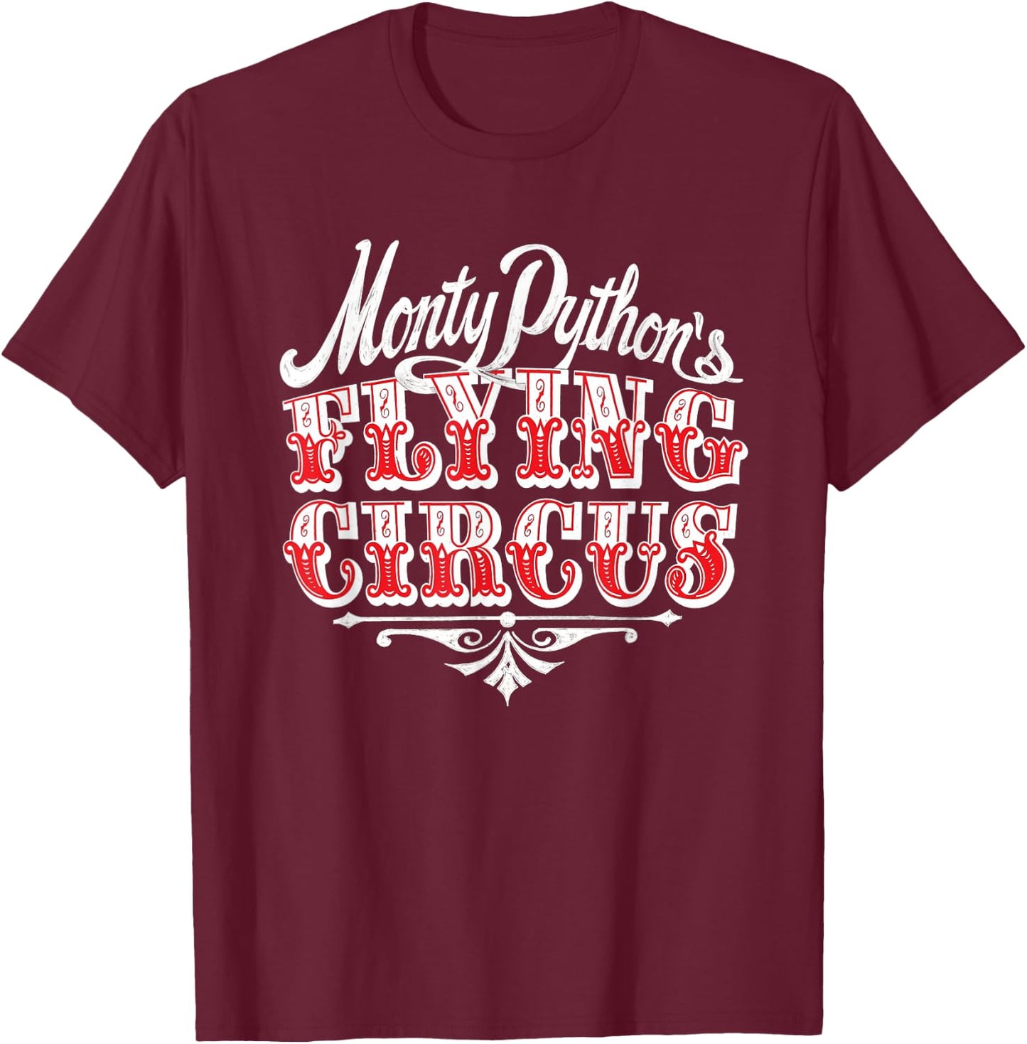 Monty Python Flying Circus Red T-Shirt - T-Shirt | Maroon