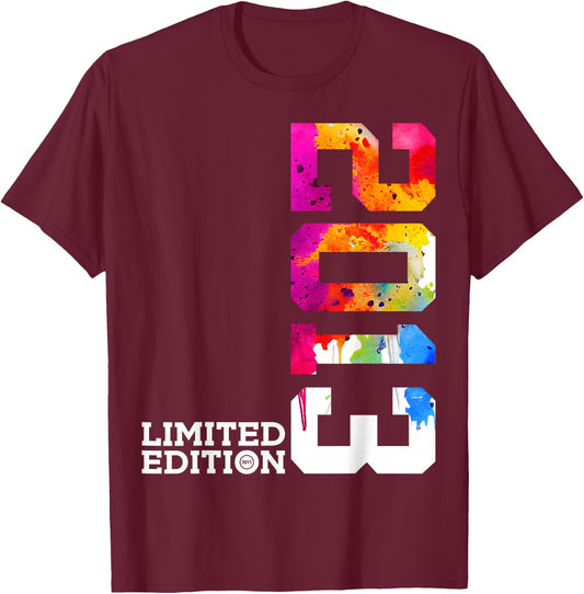 11 YEARS 11TH BIRTHDAY LIMITED EDITION 2013 , black T-Shirt - T-Shirt | Maroon