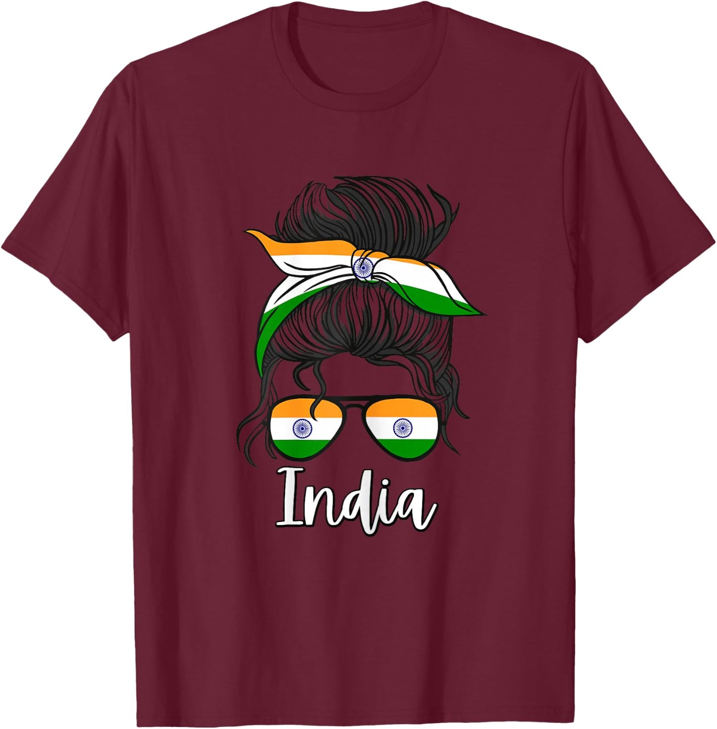 bhaarat kee ladakee Indian Girl Bhaarat Indien Mädchen Damen T-Shirt - T-Shirt | Maroon