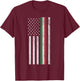 Italian American Pride - American Flag Tricolore T-Shirt - T-Shirt | Maroon