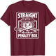 Straight Outta The Penalty Box Funny Boys Youth Kids Hockey T-Shirt - T-Shirt | Maroon