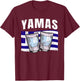 Yamas Cheers Grèce Toast Ouzo humoristique en langue grecque T-Shirt - T-Shirt | Maroon