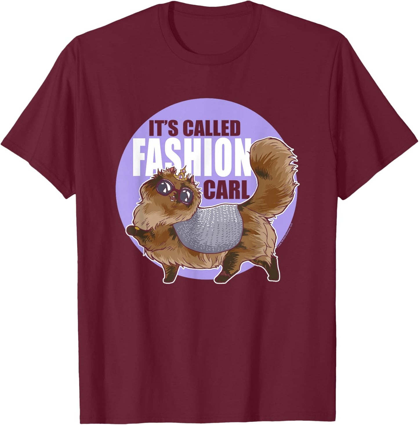 DCC It's Called Fashion Carl Princess Donut Book Series T-Shirt - T-Shirt | Maroon