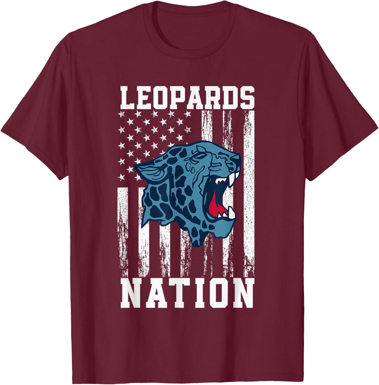 Louisville Leopards Logo Nation HS T-Shirt - T-Shirt | Maroon