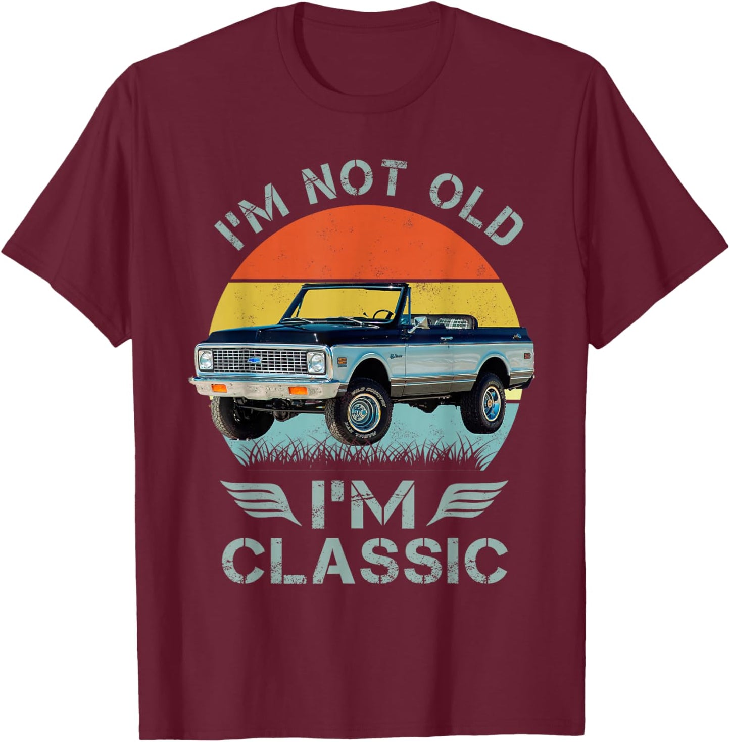 1972 Chevys K5 Blazer T-Shirt - T-Shirt | Maroon