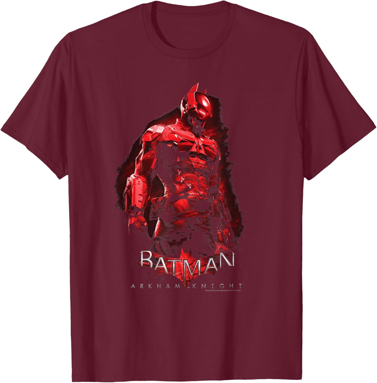 Batman: Arkham Knight The Knight T-Shirt - T-Shirt | Maroon