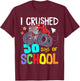 Crushing 50th Day Of School Jam truck 50 Days Of School Kids T-Shirt - T-Shirt | Maroon