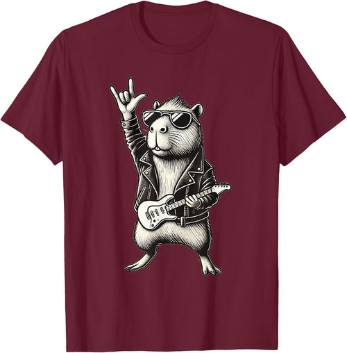 Rock and Heavy Metal Music, Capybara Rocker and Hand Guitar Rock