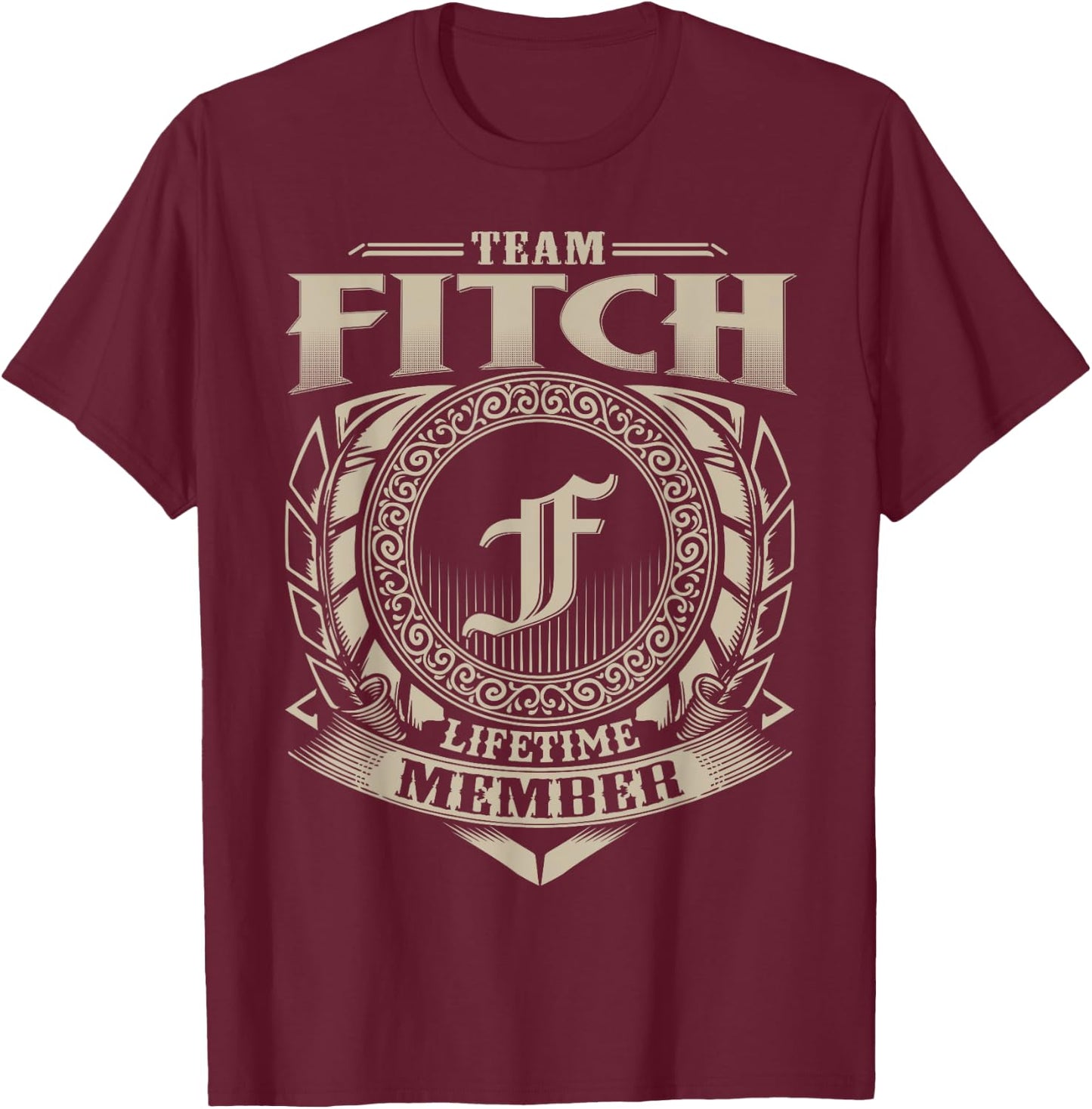 Team FITCH Lifetime Member Vintage FITCH Family T-Shirt - T-Shirt | Maroon