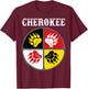 Cherokee Tribe Native American Medicine Wheel T-Shirt - T-Shirt | Maroon