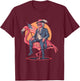 Fourth Of July 4th Of July Flamingo George Washington USA Women Kids Men T-Shirt - T-Shirt | Maroon