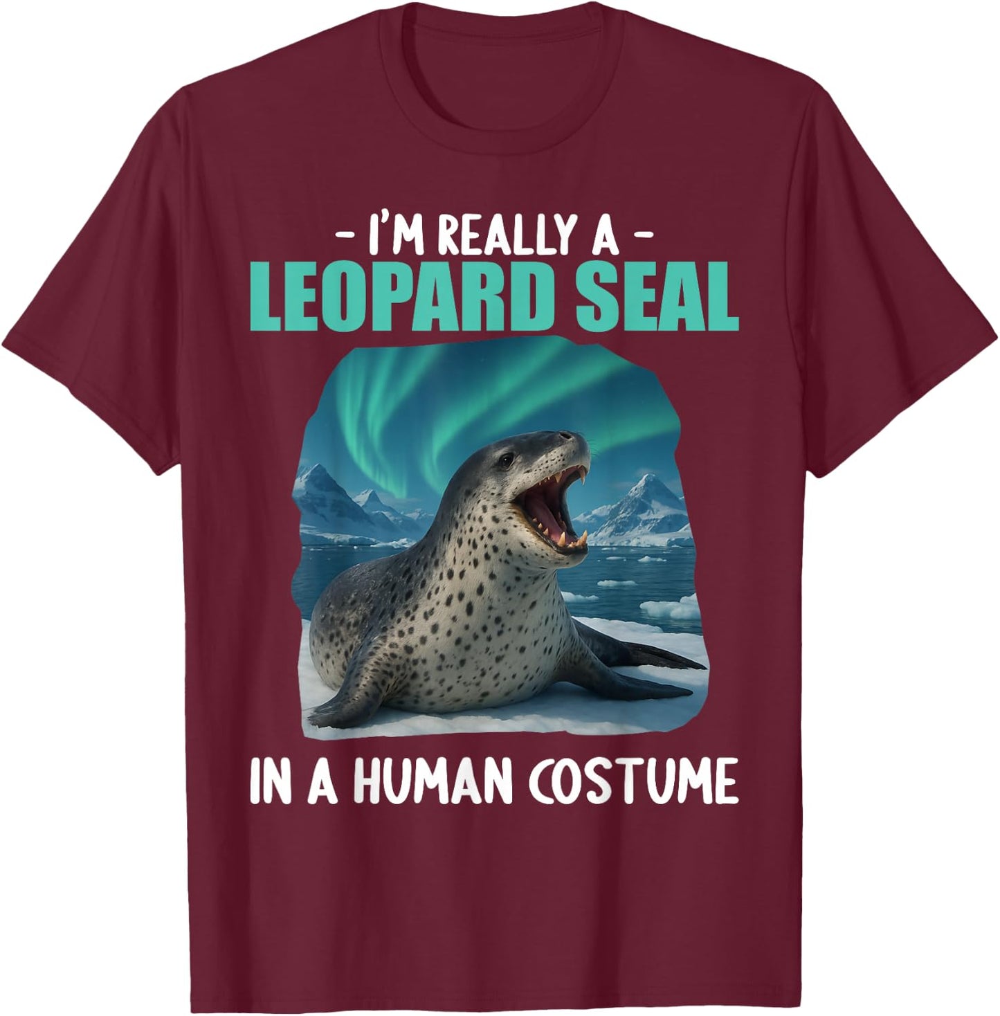 Leopard Seals Leopard Seal T-Shirt - T-Shirt | Maroon
