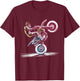 Dirt Bike Rider Retro Motorcycle Funny Motocross T-Shirt - T-Shirt | Maroon