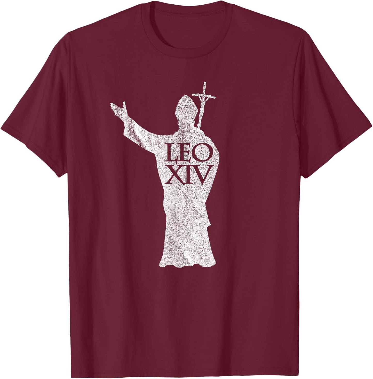 Pope Leo XIV T-Shirt - T-Shirt | Maroon