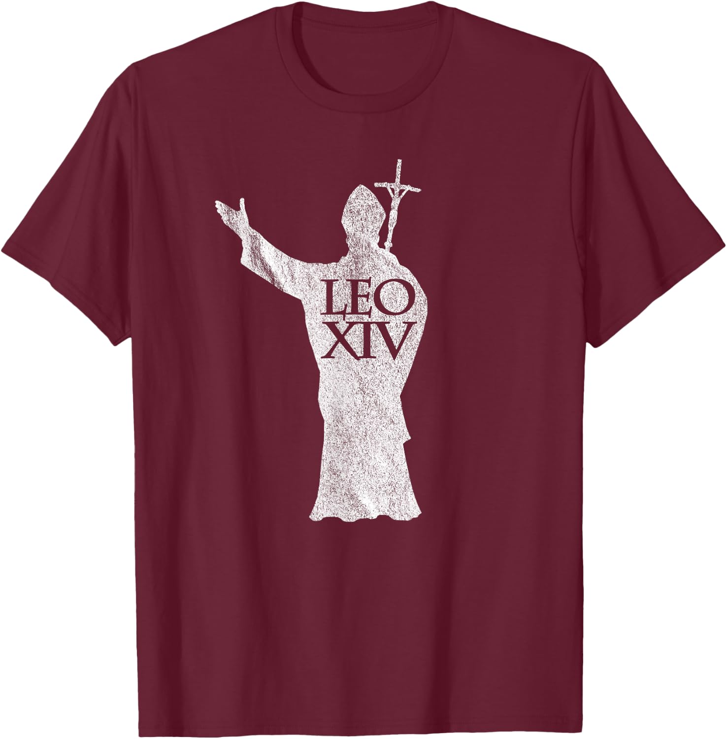 Pope Leo XIV T-Shirt - T-Shirt | Maroon