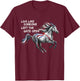 Live Like Someone Left The Gate Open Horse 4th of July T-Shirt - T-Shirt | Maroon