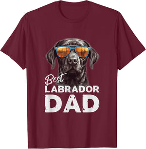 Herren bester Labrador Hundepapa Geschenke für Hundehalter T-Shirt - T-Shirt | Maroon