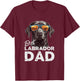 Herren bester Labrador Hundepapa Geschenke für Hundehalter T-Shirt - T-Shirt | Maroon