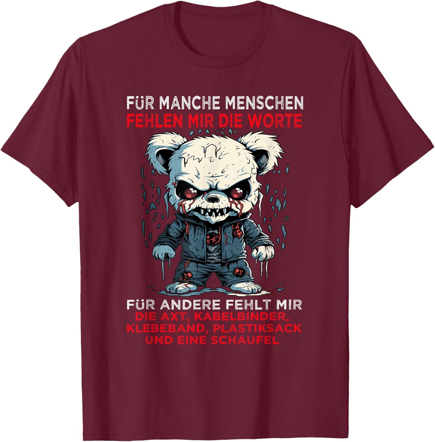 Funny Sayings for Some People with Words, black T-Shirt - T-Shirt | Maroon