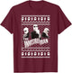 Universal Monsters Invisible Man Ugly Sweater T-Shirt - T-Shirt | Maroon