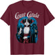 Count Catula Dracula Spooky Horror Vampire Cat Halloween T-Shirt - T-Shirt | Maroon
