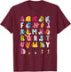 Easter Alphabet Easter Egg Easter Bunny 2025 Kids T-Shirt - T-Shirt | Maroon