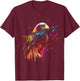 Falcon bird colorful color bird of prey bird lover T-Shirt - T-Shirt | Maroon