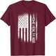 Patriotic Home Health Aide With American Flag T-Shirt - T-Shirt | Maroon