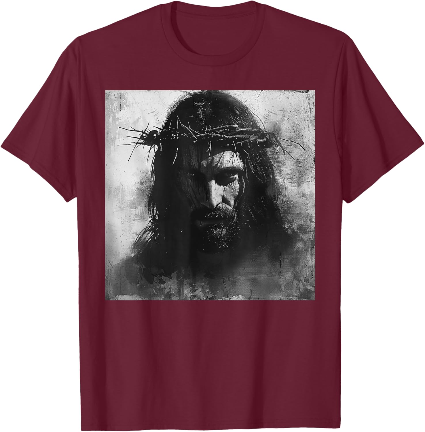 Jesus, Christianity, Church, Christ, Jesus , Black, S T-Shirt - T-Shirt | Maroon