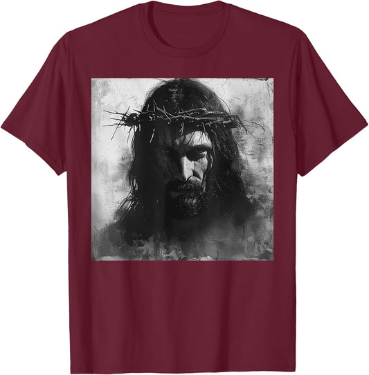 Jesus, Christianity, Church, Christ, Jesus , Black, S T-Shirt - T-Shirt | Maroon