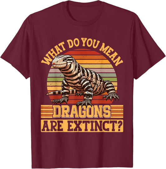 Reptile Lizard Tegu lover T-Shirt - T-Shirt | Maroon