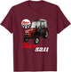 Zetor 5211 ZTS Tractor , Black, S T-Shirt - T-Shirt | Maroon