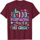 100th Day Mermaid Tail 100 Mermazing Days Of 1st Grade Kids T-Shirt - T-Shirt | Maroon