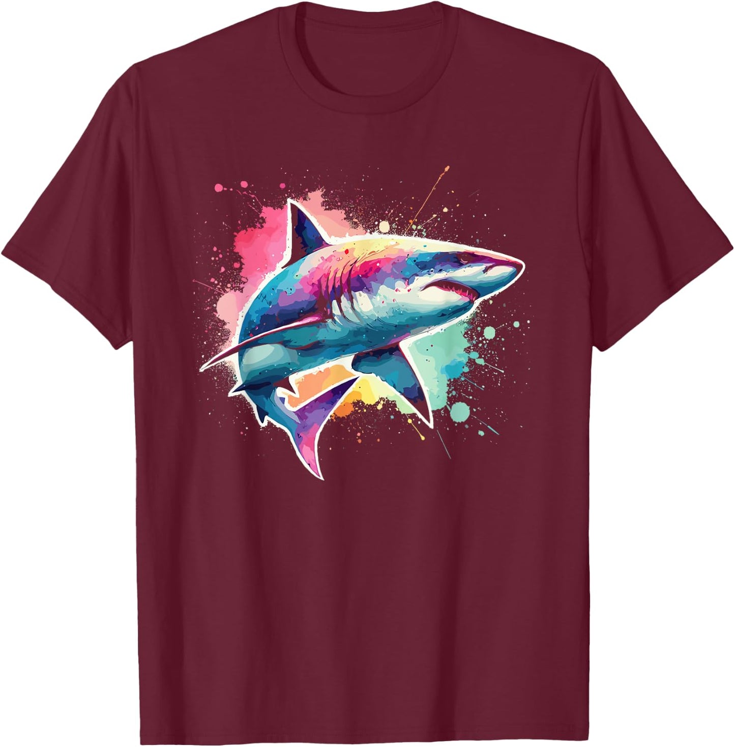 Shark T-Shirt - T-Shirt | Maroon