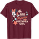 Disney Minnie Mouse Mermaid Bro of The Birthday Girl T-Shirt - T-Shirt | Maroon